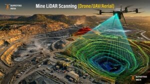 Mine LiDAR scanning using drone UAV for aerial survey and 3D mapping