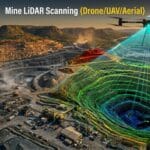 Mine LiDAR scanning using drone UAV for aerial survey and 3D mapping