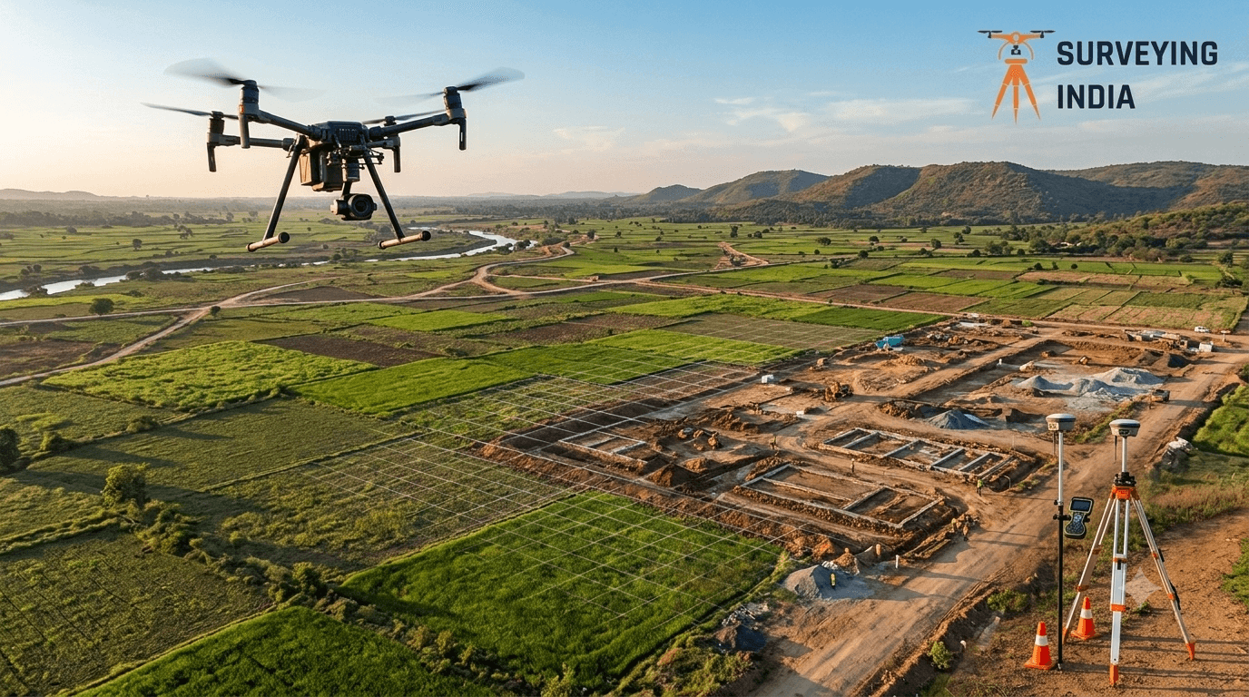 Drone Survey in India: Process, Applications, Cost & How It Compares to Traditional Survey