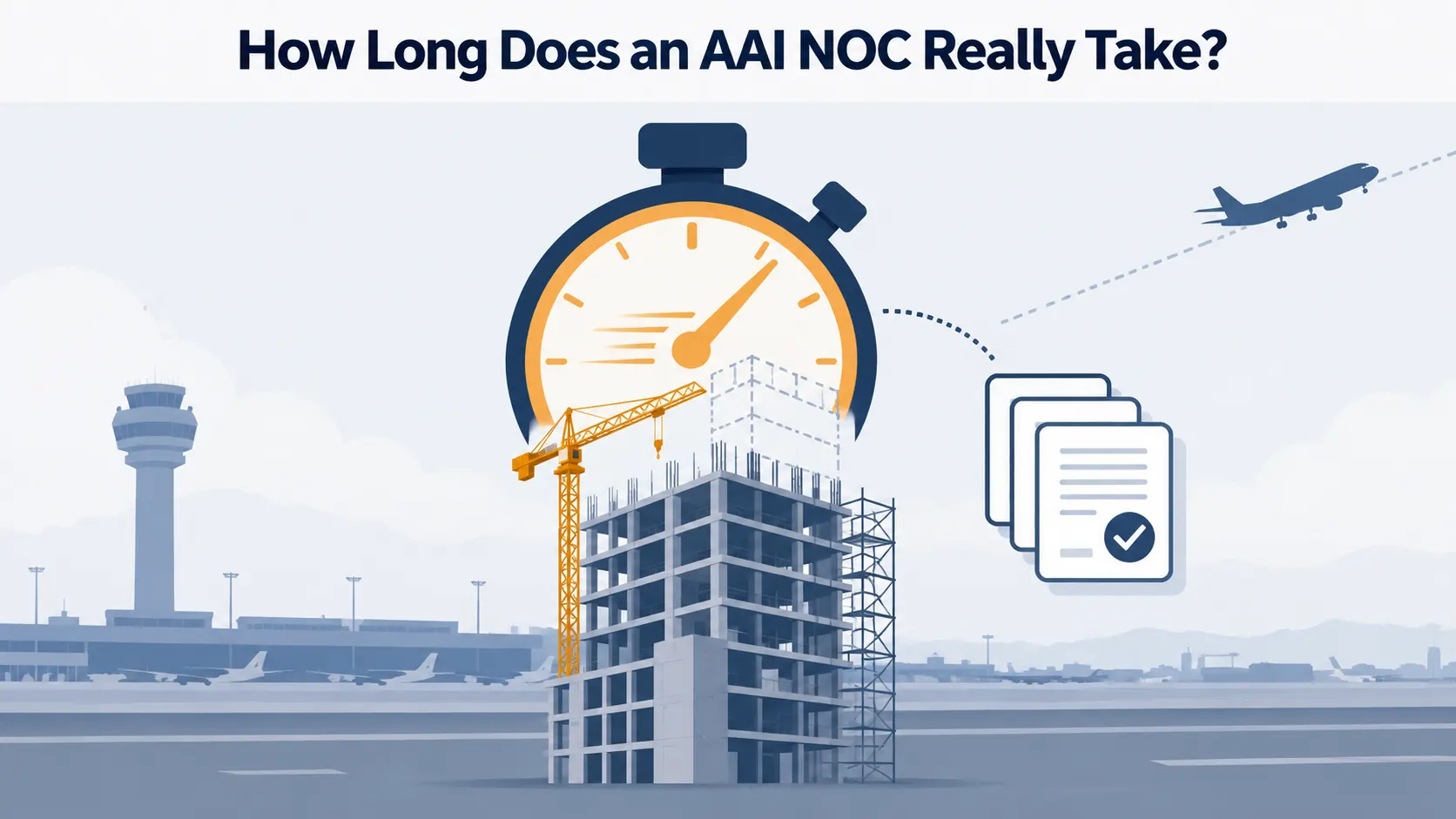 AAI NOC approval time — realistic timeline for airport height clearance in India