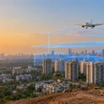 AAI NOC height clearance zones around an airport above city buildings in India